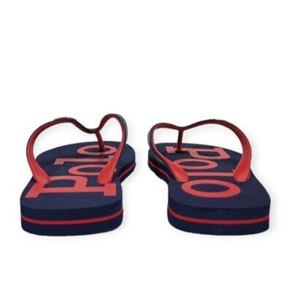 NWT Men's Ralph Lauren Polo Logo Flip-flops - Picture 6 of 8